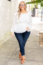 Somebody Like You Top, Ivory