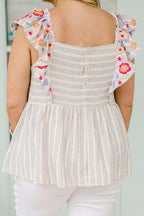 Somewhere To Be Top, Denim Multi
