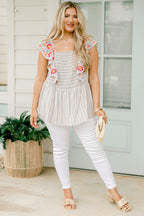 Somewhere To Be Top, Denim Multi