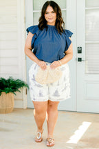 Soul of Summer Shorts, Elfenbein-Marine