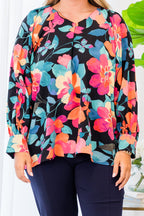 Southern Sweetness Top, Black-Multi