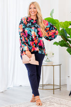 Southern Sweetness Top, Black-Multi