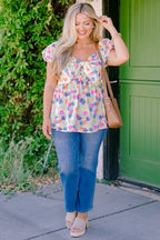 Speak Later Top, Ivory Floral