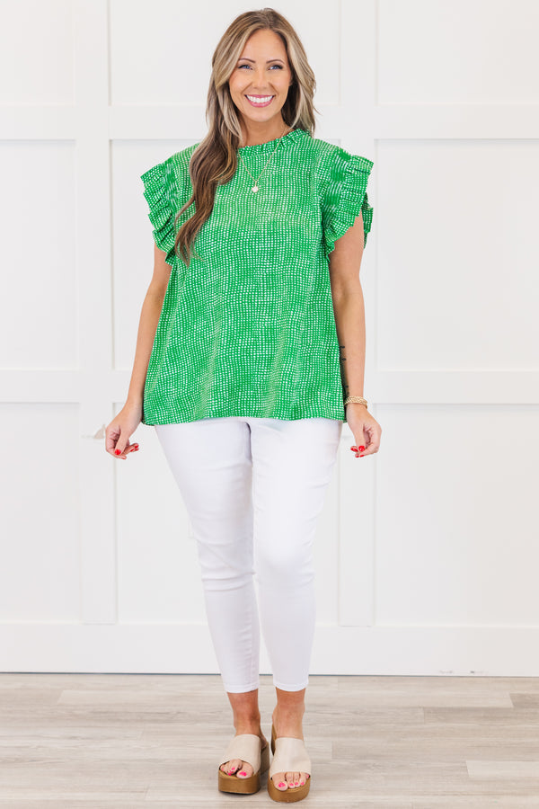 Spectacular Beauty Top, Green