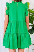 Spinning Around In Circles Kleid, Kelly Green