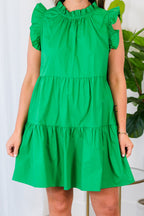Spinning Around In Circles Kleid, Kelly Green