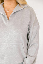 Sporty Chic Pullover, Gray
