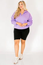 Sporty Chic Pullover, Purple