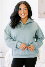 Sporty Chic Pullover, Sage