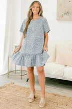 Spots And Dots Dress, Denim