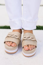 Stardust Journey Wedges, Taupe