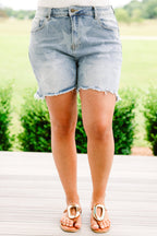 Starstruck By You Shorts, Medium Wash