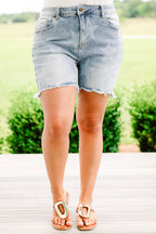 Starstruck By You Shorts, Medium Wash