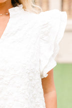 Stay Awhile Dress, White