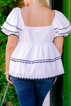 Stellar Beauty Top, Weiß-Schwarz