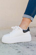 Step and Sparkle Shoes, White-Black