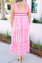 Stop And Smell The Roses Kleid, Pink