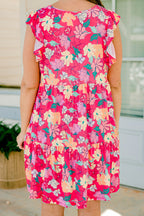 Strawberry Sorbet Dress, Hot Pink