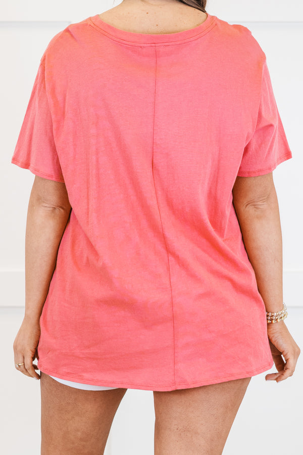 String Of Luck Tee, Desert Rose