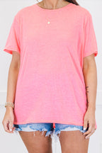 Glückskette T-Shirt, Neonfuchsia