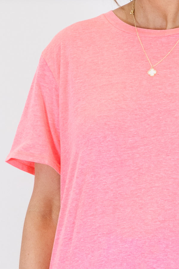 Glückskette T-Shirt, Neonfuchsia