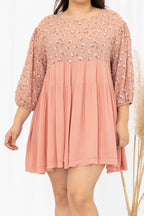 Heels and Good Feels Dress, Dusty Pink