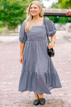 Stunning Views Dress, Black Gingham