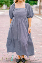 Stunning Views Dress, Black Gingham