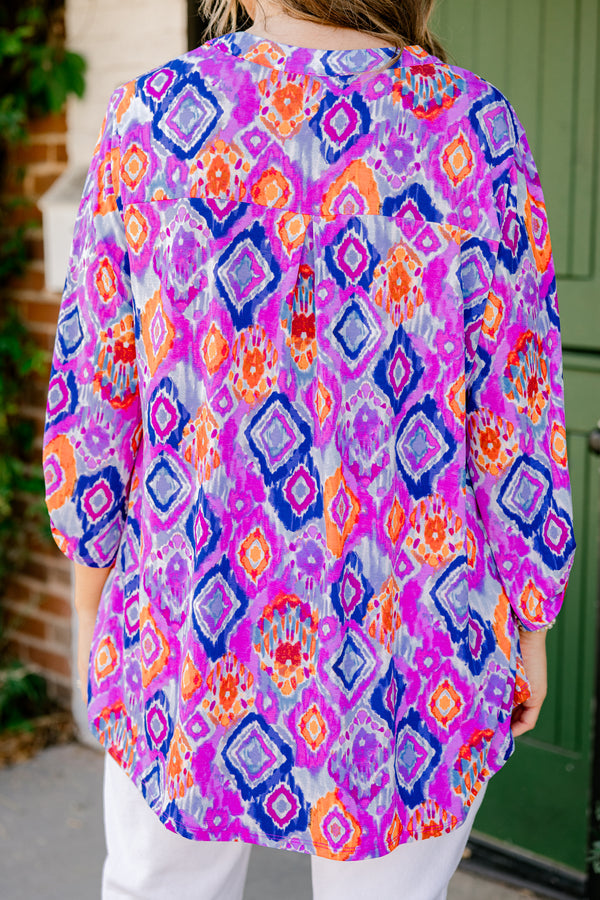 Sublime Soul Top, Magenta