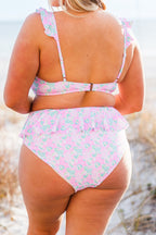 Sugar Sands Badehose, Pink geblümt