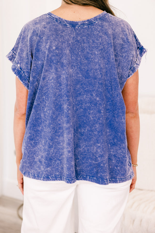 Summer Fun Top, Blueberry