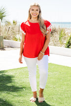Summer Siesta Top, Red