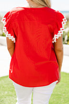 Summer Siesta Top, Red