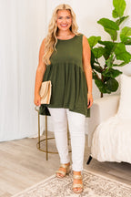 Summer Soiree Tank, Army Green