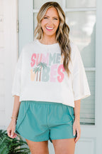 Sporty Chic Shorts, Dusty Teal