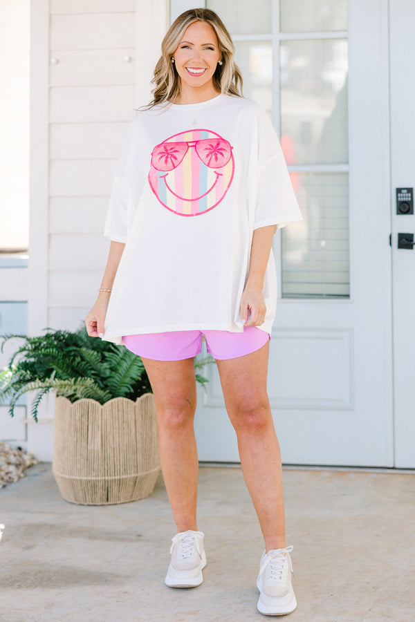 Sporty Chic Shorts, Lavender
