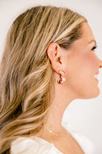 Sunbeam Statement Earrings, Gold