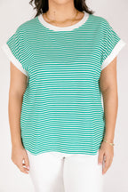 Sonntagsspaziergang-T-Shirt, Kellygrün