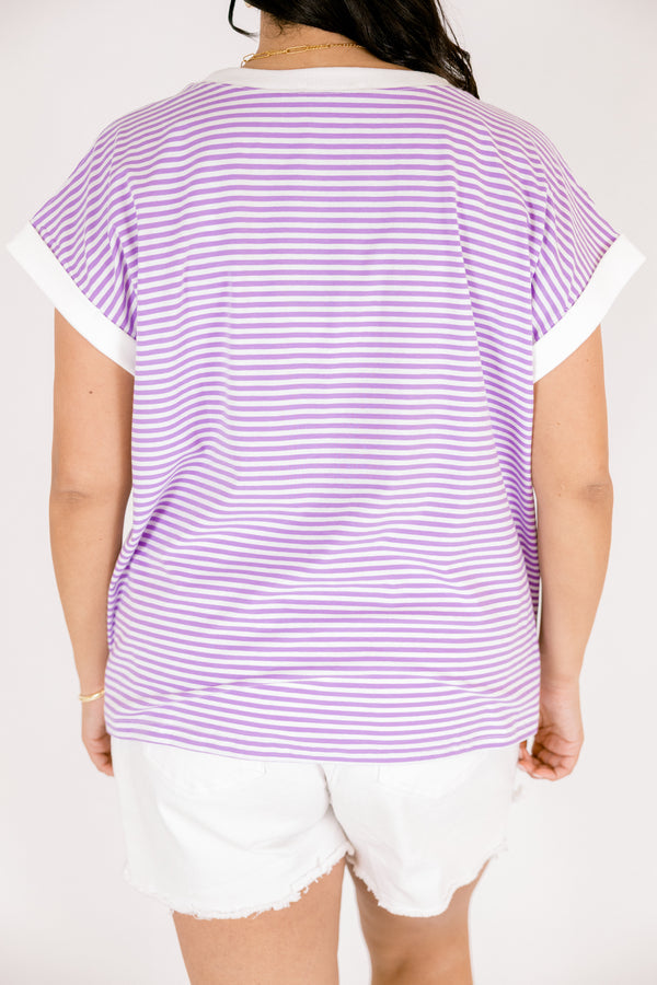 Sunday Stroll Tee, Lavender