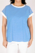 Sunday Stroll Tee, Ocean Blue