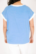 Sunday Stroll Tee, Ocean Blue