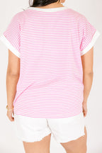 Sunday Stroll Tee, Bubble Gum Pink