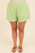 Sunkissed Daze Shorts, Light Green