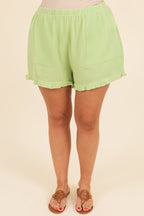 Sunkissed Daze Shorts, Light Green