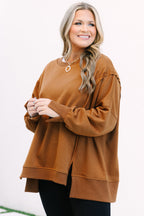 Sunset Glow Pullover, Chocolate