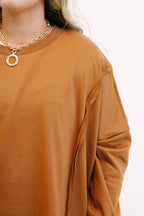Sunset Glow Pullover, Chocolate