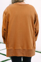 Sunset Glow Pullover, Chocolate