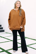 Sunset Glow Pullover, Chocolate