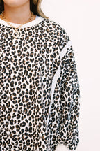Sunset Glow Pullover, Light Leopard