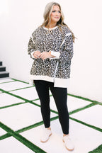 Sunset Glow Pullover, Light Leopard